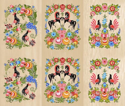 Рогожка 150см рис.13183-1 Росписьр