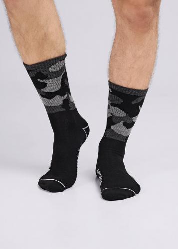 Носки муж CLE К3425 23Ф хл+эл-чёрный 2